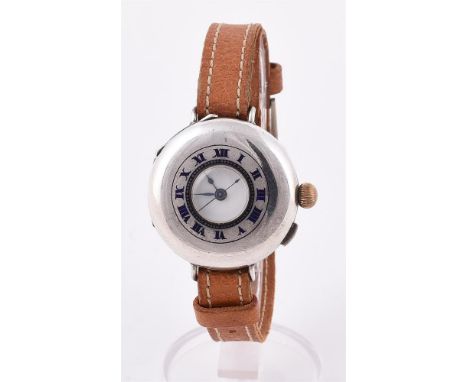 
	
		FRODSHAM 
		A SILVER HALF HUNTER WRIST WATCH, LONDON 1922 IMPORT MARK 
		Movement: Manual wind, Swiss movement
		Case: s