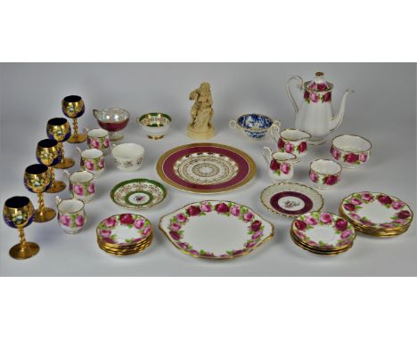 Royal Albert Country Roses part coffee service and other items 