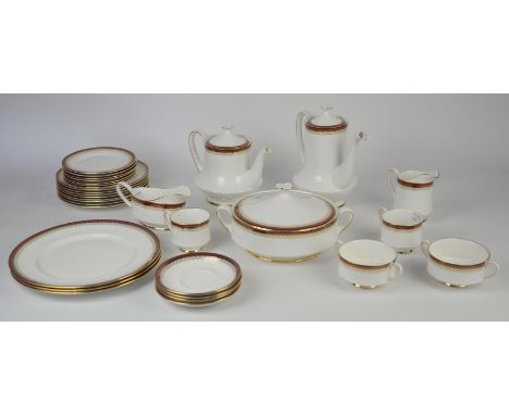 Royal Albert part dinner, coffee and tea service, to comprise tea and coffee pot, tureens, soup bowls, cups, saucers, jugs (Q