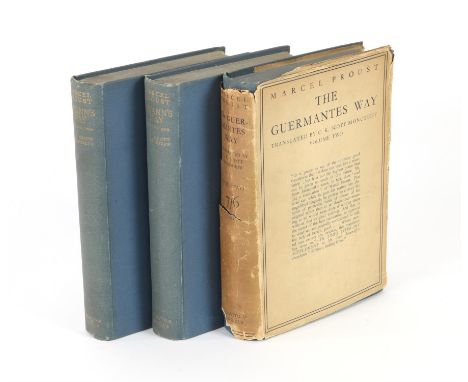 Marcel Proust, 'The Guermantes Way', translated by C. K. Scott Moncrieff (London: Chatto and Windus, 1925), with original dus