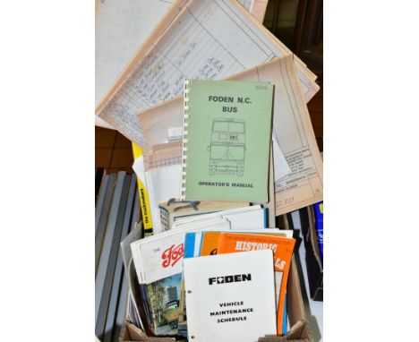 A COLLECTION OF FODEN LORRY/TRUCK RELATED LITERATURE, to include Workshop Manuals, Lorry, Engine, Generator and Marine Engine