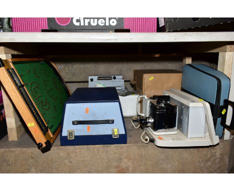 A CASED HANIMEX PROJECTOR, A GIOCA BABY SOUND SUPER 8 - 50/N, a Goblin Teasmade de luxe, Olivetti Lettera 32 portable typewri