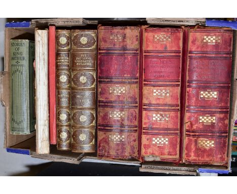 A BOX OF BOOKS, INCLUDING THREE VOLUMES OF 'THE HORSE ITS TREATMENT IN HEALTH AND DISEASE', edited by Professor. J.Wortley Ax