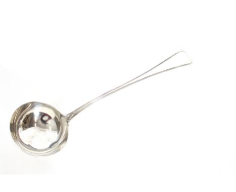 A George IV silver soup ladle, London 1823