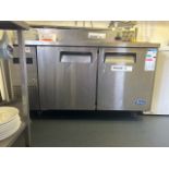 NO Reserve - Atosa Two Door Bench Fridge
