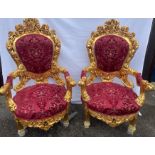 Baroque Style Pair Of Chairs
