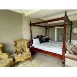 NO Reserve - Four Poster Bed & Side Cabinets
