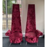 Pair Of High Back Chairs