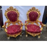 Baroque Style Pair Of Chairs