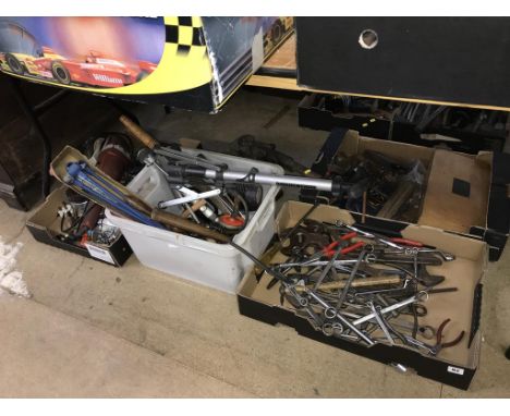Four trays of assorted tools