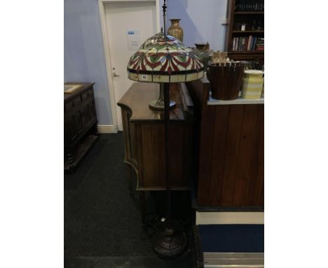 A Tiffany style standard lamp