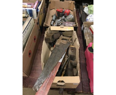 Two trays of tools