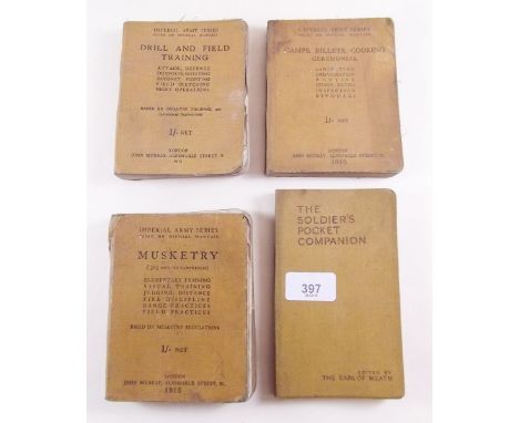 Three volumes: Imperial Army Series 1915, Drill and Field training, Camps, Billets, Cooking Ceremonial, Musketry plus The Sol