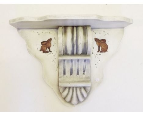 A painted scroll large bracket 