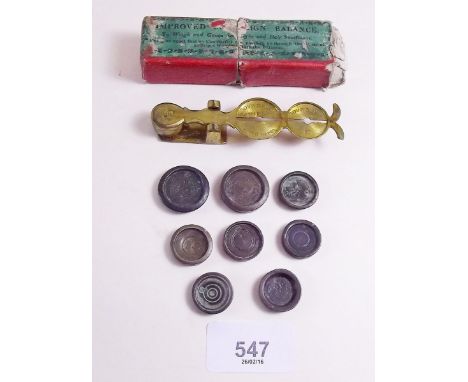 A set of Daniels sovereign scales and weights 