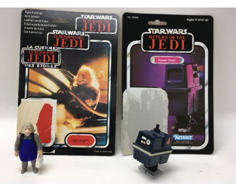 A collection of 4 vintage Star Wars: Return of The Jedi figures including Ugnaught, Walrus Man, Power Droid & Tuscan Raider. 