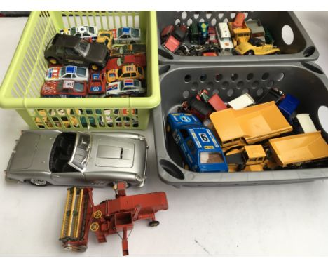 A collection of unboxed model vehicles including Burago, Lledo, Joal, Corgi, Matchbox etc
