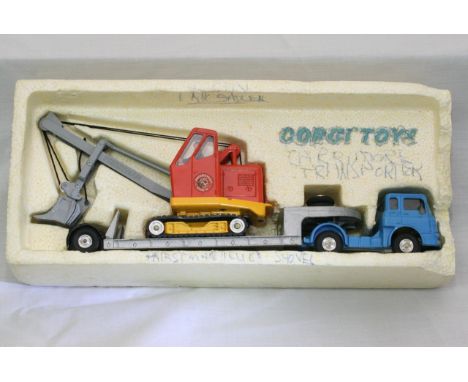 A boxed Corgi Bedford machinery carrier & cub shovel gift set No.27