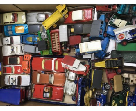 A collection of unboxed model vehicles including Corgi, Matchbox, Models of Yesteryear etc.