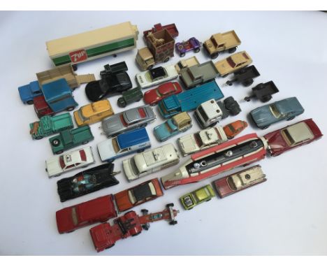 A box of unboxed Corgi, Dinky etc.