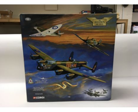 A boxed Corgi aviation archive Battle of Britain memorial flight set (Scale 1:72).