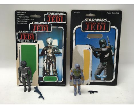 A collection of 5 vintage Star Wars: Return of The Jedi figures including Zuckuss, Boba Fett, Bossk, Greedo & IG-88 all with 