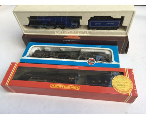 A collection of 8 boxed OO Hornby / Airfix Railway locomotives including “ Royal Scot “  “ Tranquil “  & “ Herring Gill “ and