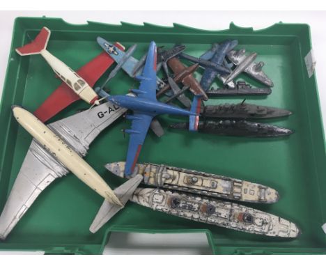 A quantity of Dinky and other early lead aircraft and lead ships.