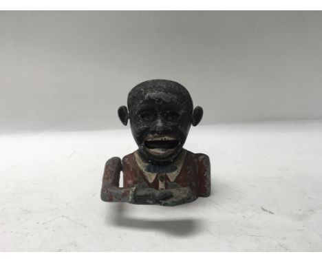 An original smaller sized vintage novelty box with blue eyes