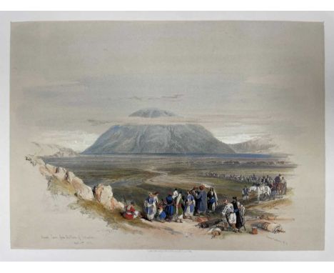 After David Roberts RA 29 lithographs of travel subjects, with text and hand-colouring, various sizes, unframed;together with
