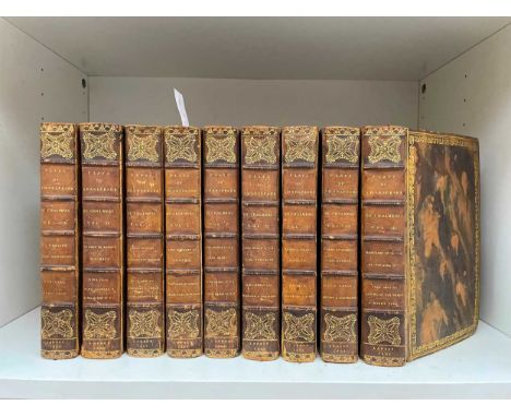 SHAKESPEARE. The Plays, by George Stevens, Notes... by Alexander Chalmers, in 9 vols., London: F.C. &amp; J. Rivington 1805, 