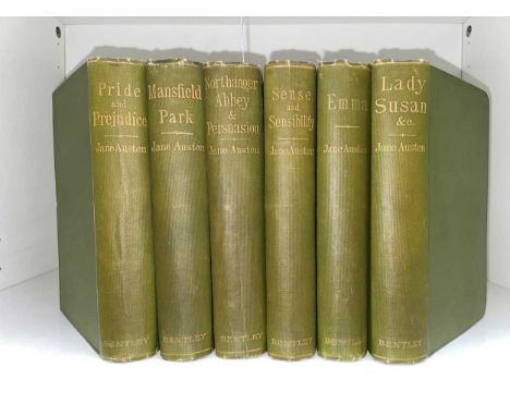 AUSTEN (Jane) Works, 6 vols., Richard Bentley &amp; Son 1886-92, 8vo, engraved frontispieces, Memoir vol. with dampstain to p