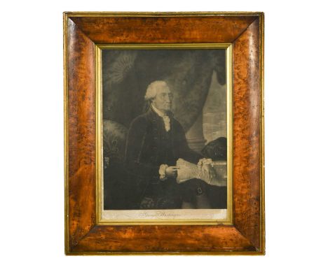 Edward Savage (1761-1817) President George WashingtonMezzotint, published by E. Savage, London, 1793together with a framed fa