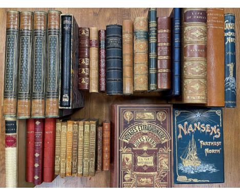 Bindings. READ (C) The Cabinet of Irish Literature, 4 vols, Blackie &amp; Son, no date, 8vo, portraits, spotting, half calf; 