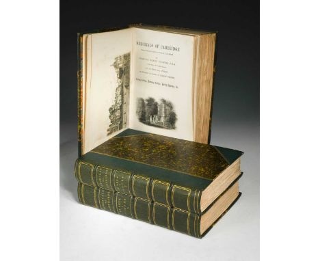 COOPER (Charles Henry) Memorials of Cambridge, 3 vols., Macmillan, no date, circa 1860, 8vo, etched and engraved plates by Fa