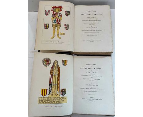 COTMAN (John Sell) Engravings of Sepulchral Brasses in Norfolk; in Suffolk; 2nd edition with additional plates, 2 vols., Lond