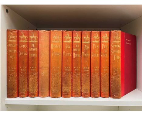 Sporting, including NIMROD & SURTEES. Works, M.F.H. Edition, 11 vols., large 8vo, circa 1900, Whitefriars Press, illustrated,