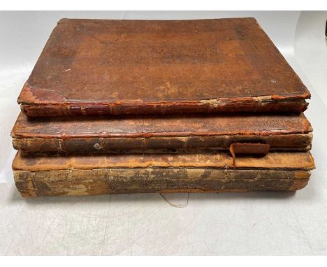 Three antique printed musical scores - HANDEL (George Frederick) Lessons for the Harpsichord, first published in the year 172