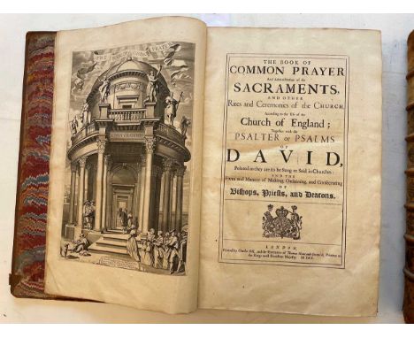 Book of Common Prayer, London: Charles Bill &amp; Executrix of Thomas Newcomb deceased, 1700, large folio, engraved title, pa