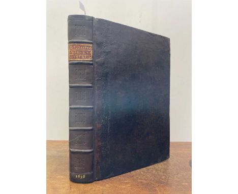 DUGDALE (William) The Antiquities of Warwickshire Illustrated, 1656, small folio, portrait frontis trimmed and mounted, doubl