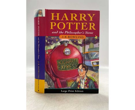ROWLING (J K) Harry Potter and the Philosopher's Stone, 1st large print edition 2001, 1st impression, pictorial covers