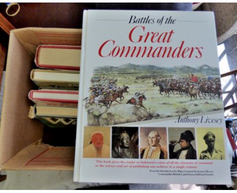 Mixed Lot(7) books-Scottish Regiments-Chronicle of the French Revolution-The History of the Cavalry-British Army-Waterloo-Bat