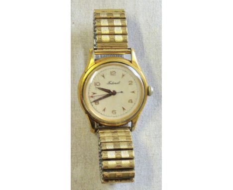 Wrist Watch - Brevete Roamer Federal Wrist Watch, Gold Plated in working order c1930s Sweep hand. 