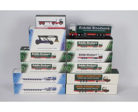 Atlas Editions - A fleet of 12 boxed diecast 1:76 scale model vehicles from various Atlas Editions 'Eddie Stobart' themed ser