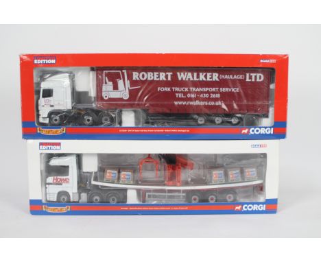 Corgi - A pair of boxed 1:50 scale Limited Edition diecast trucks from the Corgi 'Hauliers of Renown' range. Lot consists of 