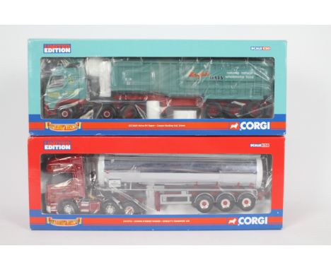 Corgi - Two boxed 1:50 scale Limited Edition diecast trucks from the Corgi 'Hauliers of Renown' range. Lot consists of CC1371