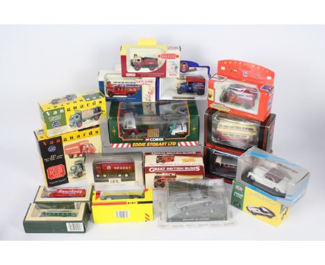 Minichamps - Atlas - EFE - Corgi - Oxford - 17 x boxed models including Mercedes Benz 300 S Cabriolet # 032341, AEC Mammoth B