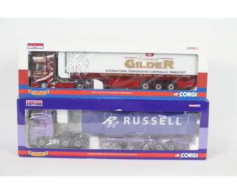 Corgi - Two boxed 1:50 scale Limited Edition diecast trucks from the Corgi 'Hauliers of Renown' range. Lot consists of CC 132