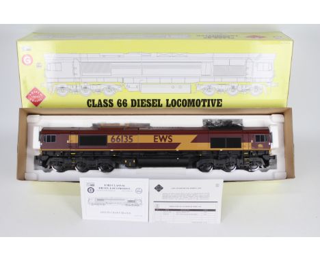 Aristo Craft - A boxed Aristo Craft ART-23200 #1 Gauge/1:29 scale EMD Class 66 Diesel Locomotive. The model in EWS livery Op.