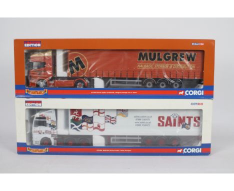 Corgi - Two boxed 1:50 scale Limited Edition diecast trucks from the Corgi 'Hauliers of Renown' range. Lot consists of Corgi 